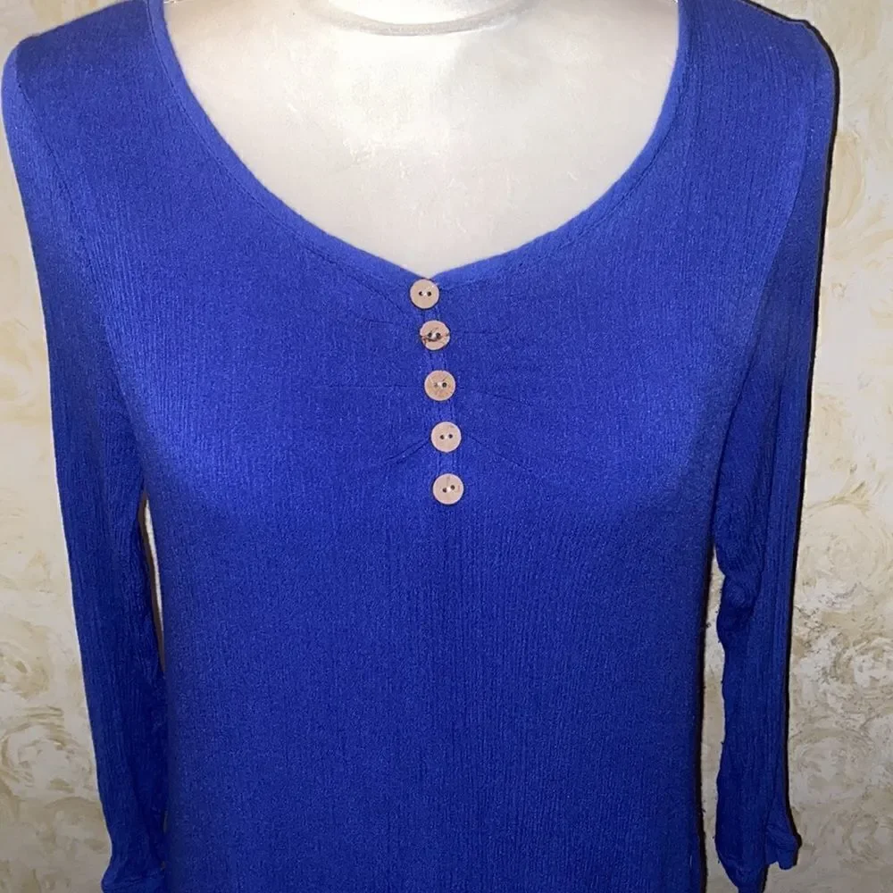 Hanyi Fushi Gauze Royal Blue Dress! - Picture 4 of 10